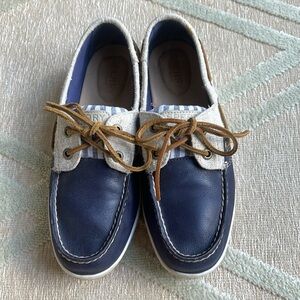 Sperry Top-Sider Blue Leather Boat Shoes
